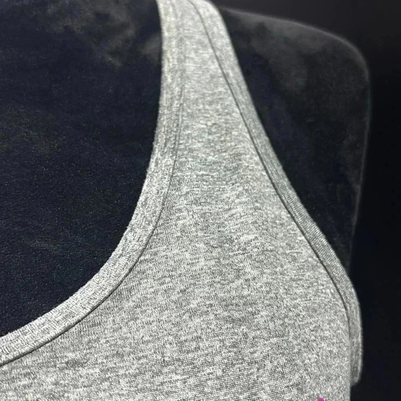 Nike Dri-Fit Namaste Fit racerback athletic tank top, heather gray - Picture 6 of 9